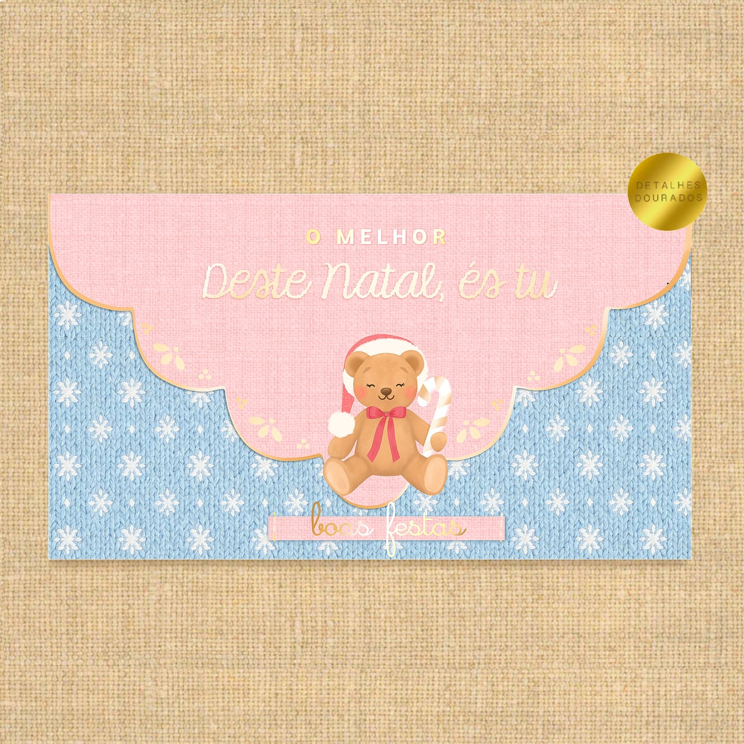 Envelope postal Ursinho Natal