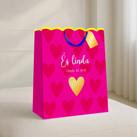 Saco Papel És Linda Corações