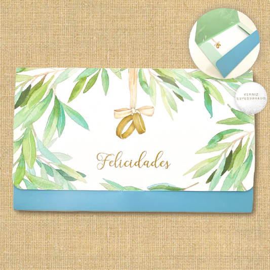 Envelope postal para ofertas “FELICIDADES”
