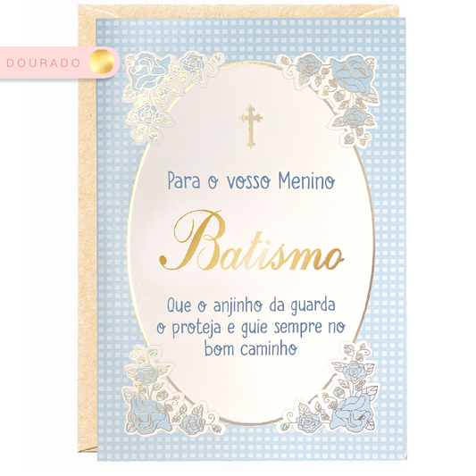 Batismo dourados menino