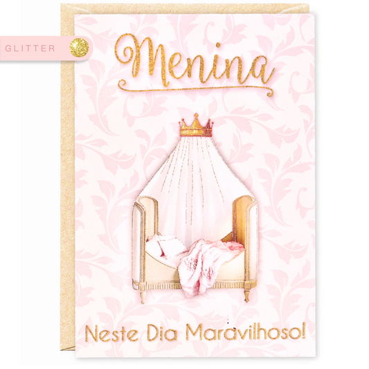 Menina dia especial glitter