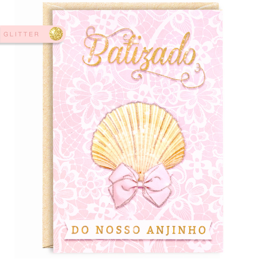 Menina batizado concha