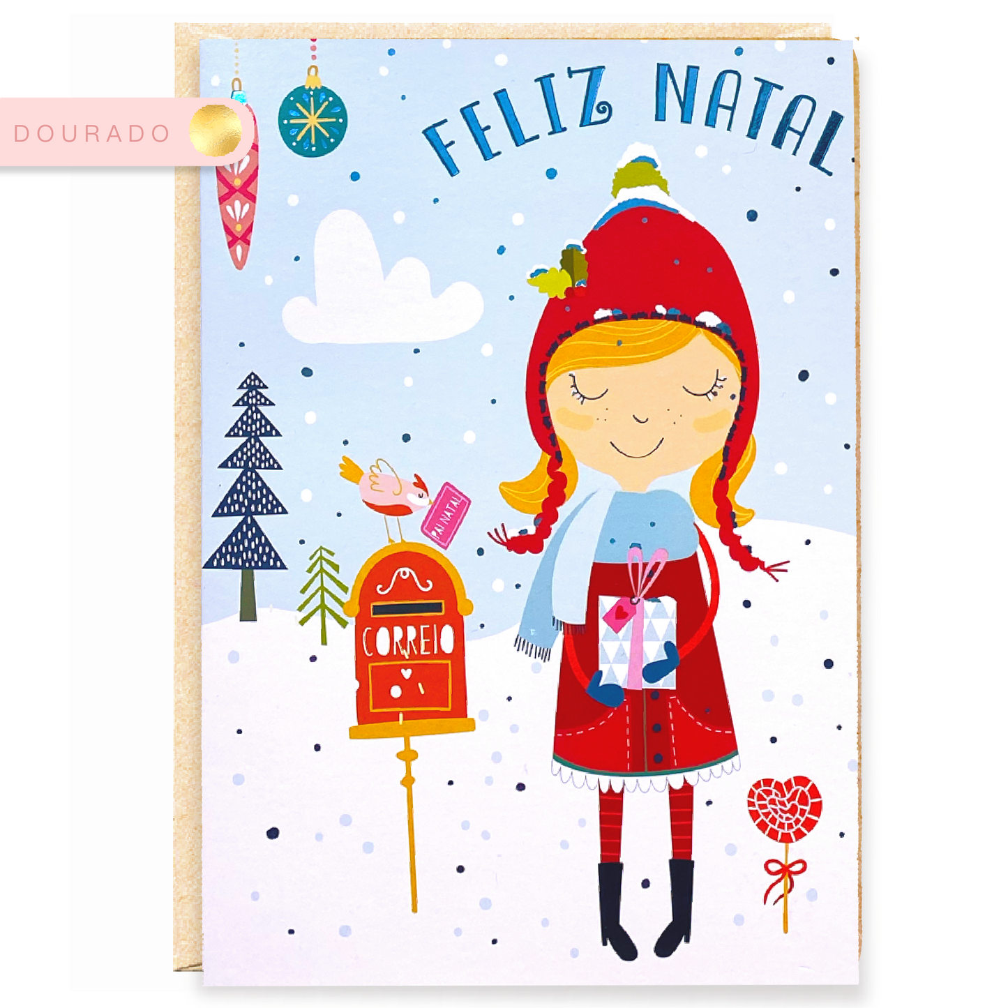 Natal Feliz pink