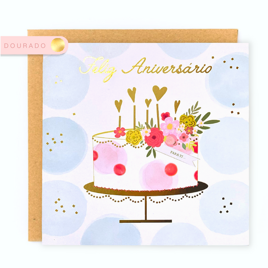 Quadrado Feliz Aniversário