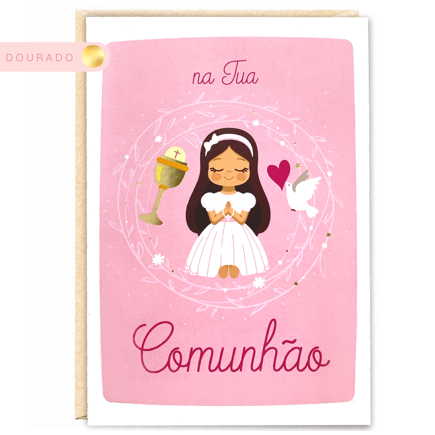 Comunhão Menina a Rezar