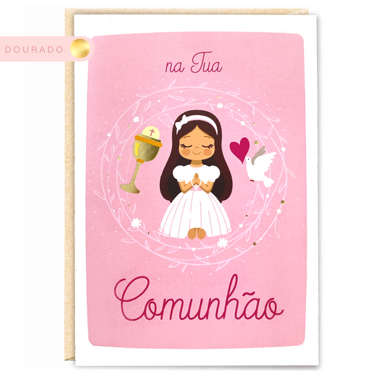 Comunhão Menina a Rezar