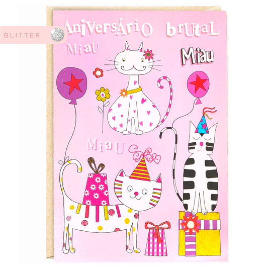 Aniversário Doggies Pink